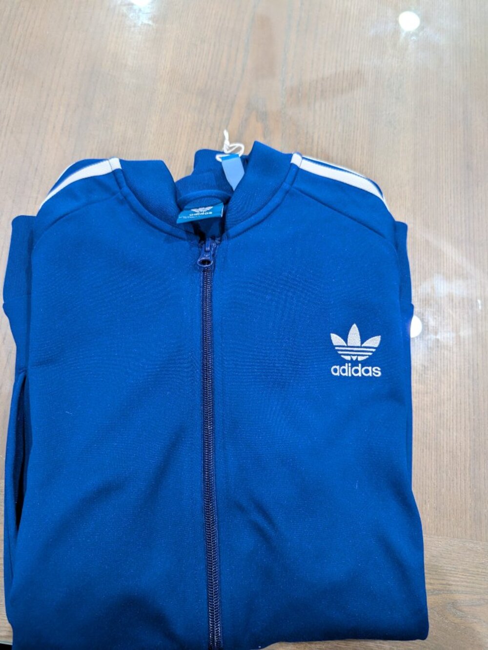 Adidas originals blue boys XL track jacket